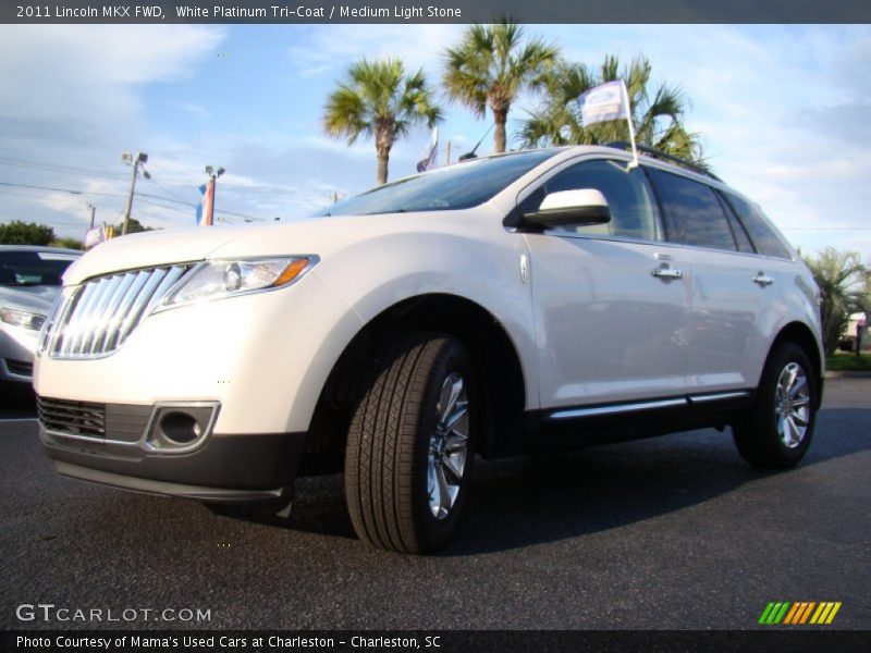 White Platinum Tri-Coat / Medium Light Stone 2011 Lincoln MKX FWD