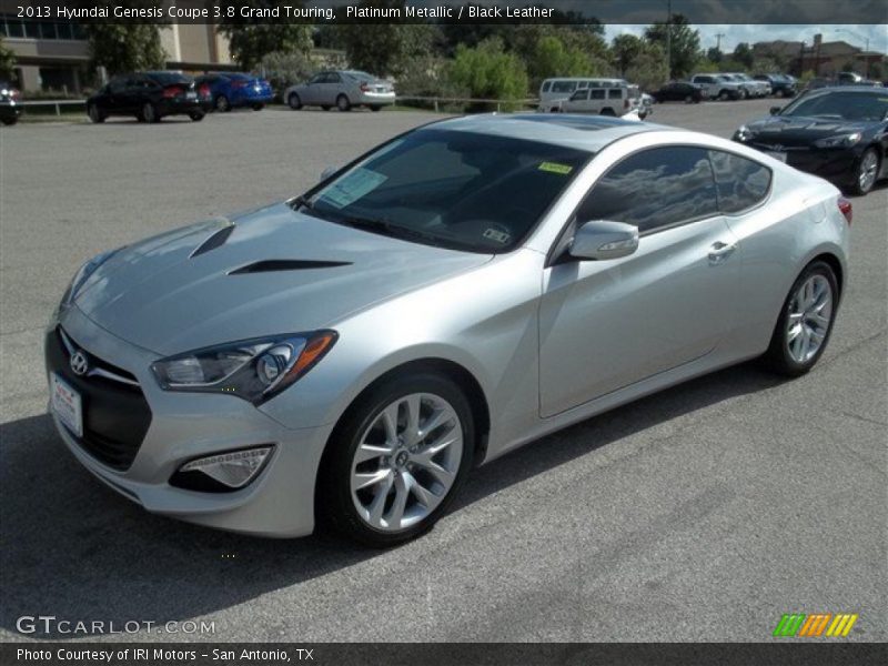 Platinum Metallic / Black Leather 2013 Hyundai Genesis Coupe 3.8 Grand Touring