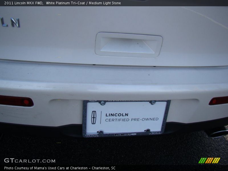 White Platinum Tri-Coat / Medium Light Stone 2011 Lincoln MKX FWD