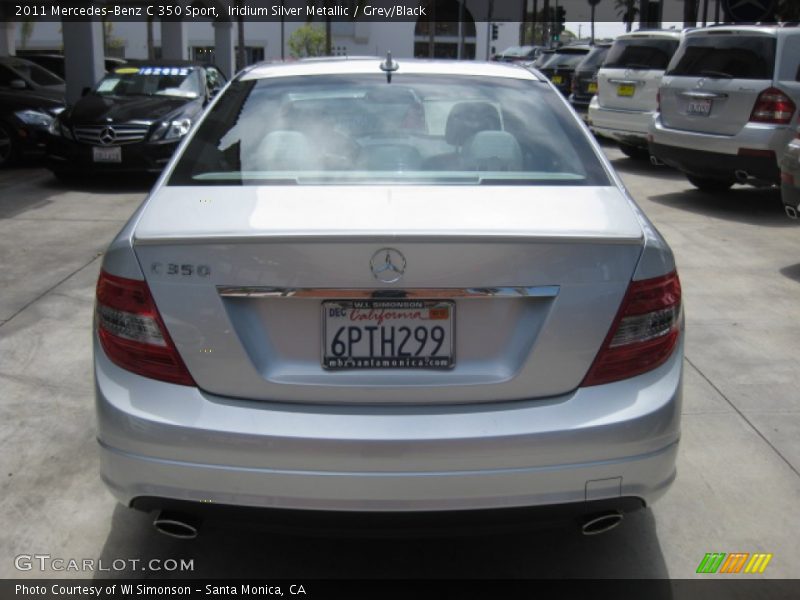 Iridium Silver Metallic / Grey/Black 2011 Mercedes-Benz C 350 Sport