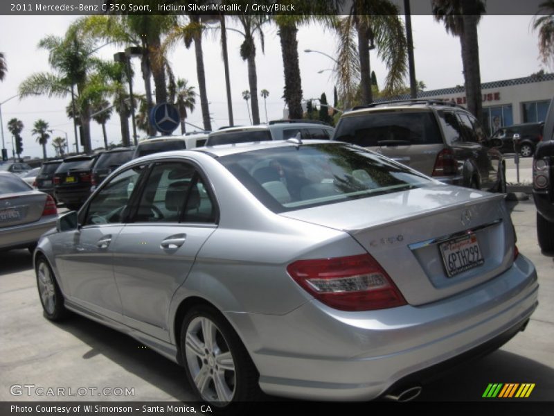 Iridium Silver Metallic / Grey/Black 2011 Mercedes-Benz C 350 Sport
