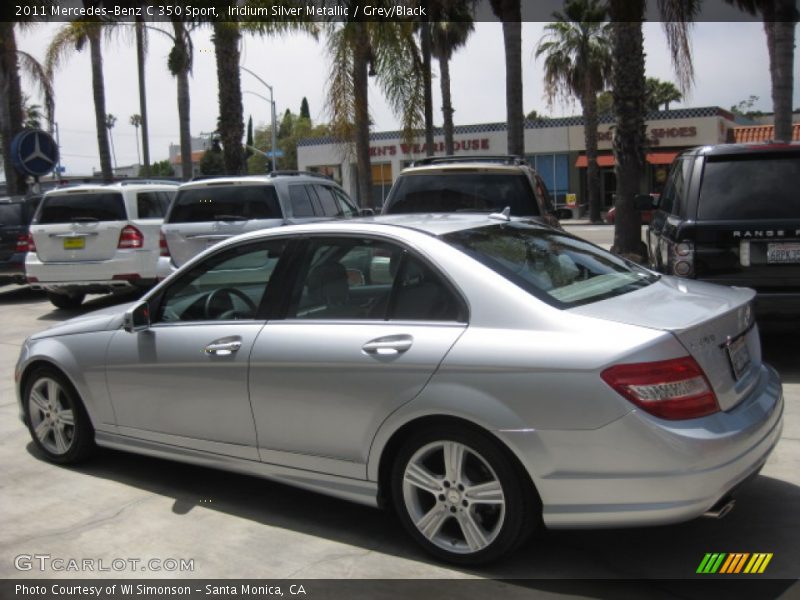 Iridium Silver Metallic / Grey/Black 2011 Mercedes-Benz C 350 Sport