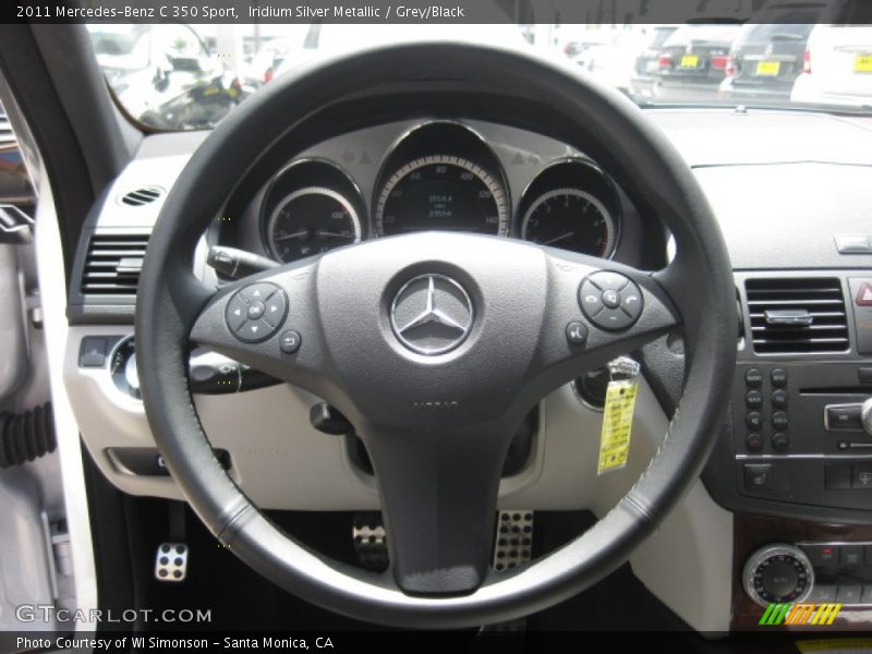Iridium Silver Metallic / Grey/Black 2011 Mercedes-Benz C 350 Sport