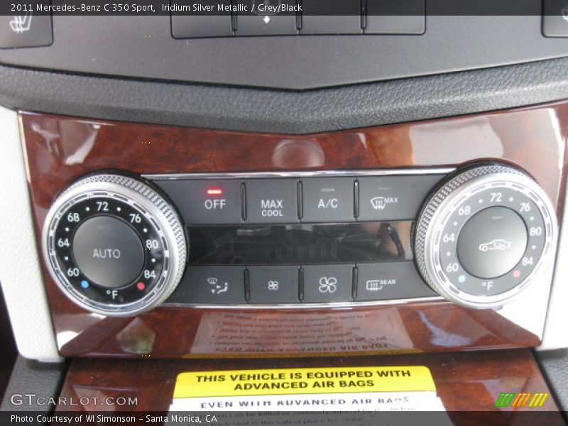 Iridium Silver Metallic / Grey/Black 2011 Mercedes-Benz C 350 Sport