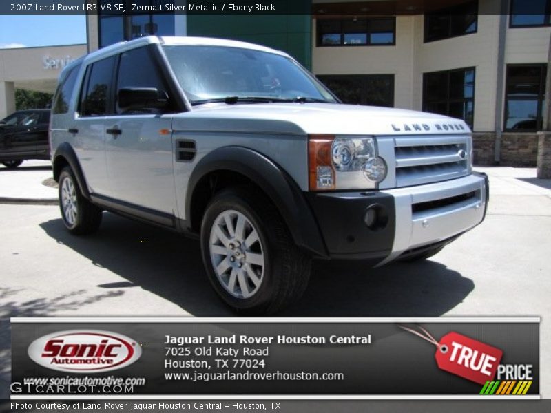 Zermatt Silver Metallic / Ebony Black 2007 Land Rover LR3 V8 SE
