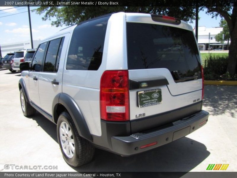 Zermatt Silver Metallic / Ebony Black 2007 Land Rover LR3 V8 SE