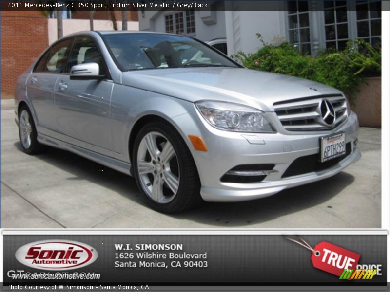 Iridium Silver Metallic / Grey/Black 2011 Mercedes-Benz C 350 Sport