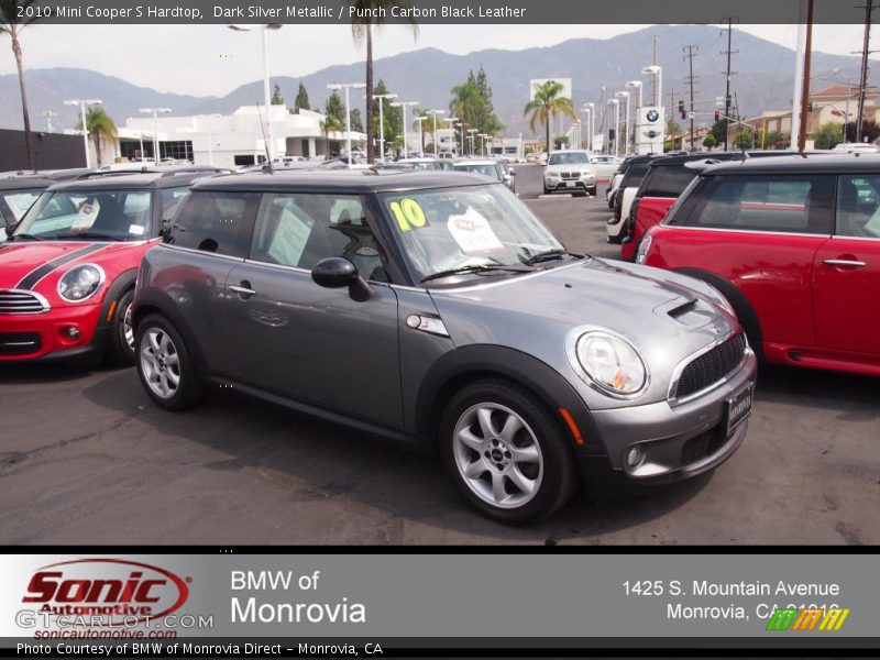 Dark Silver Metallic / Punch Carbon Black Leather 2010 Mini Cooper S Hardtop