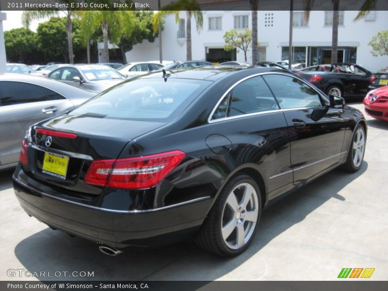 Black / Black 2011 Mercedes-Benz E 350 Coupe