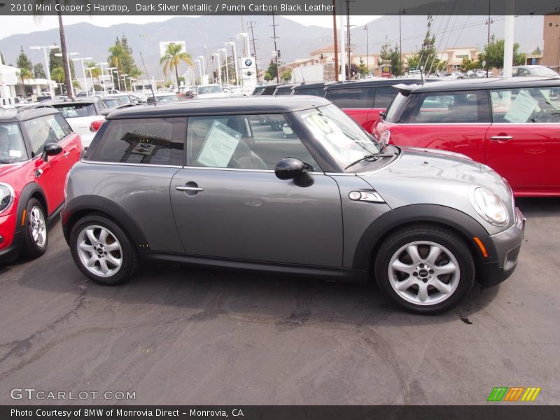 Dark Silver Metallic / Punch Carbon Black Leather 2010 Mini Cooper S Hardtop