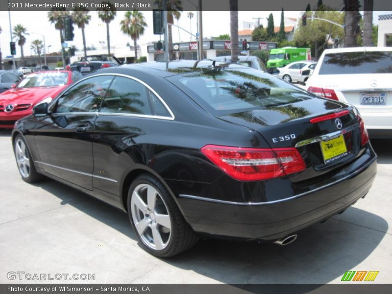 Black / Black 2011 Mercedes-Benz E 350 Coupe