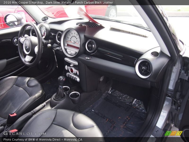 Dark Silver Metallic / Punch Carbon Black Leather 2010 Mini Cooper S Hardtop