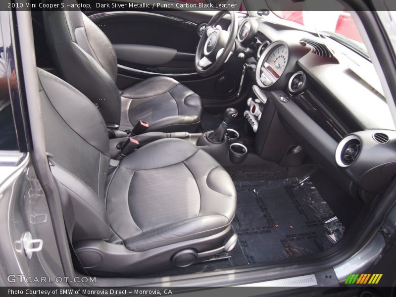 Dark Silver Metallic / Punch Carbon Black Leather 2010 Mini Cooper S Hardtop