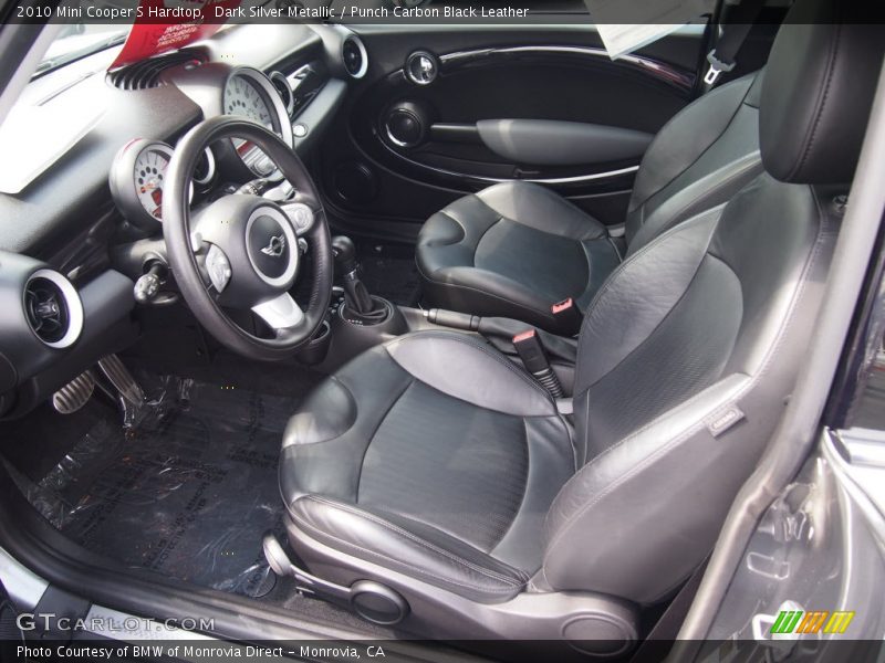 Dark Silver Metallic / Punch Carbon Black Leather 2010 Mini Cooper S Hardtop
