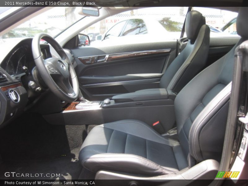 Black / Black 2011 Mercedes-Benz E 350 Coupe