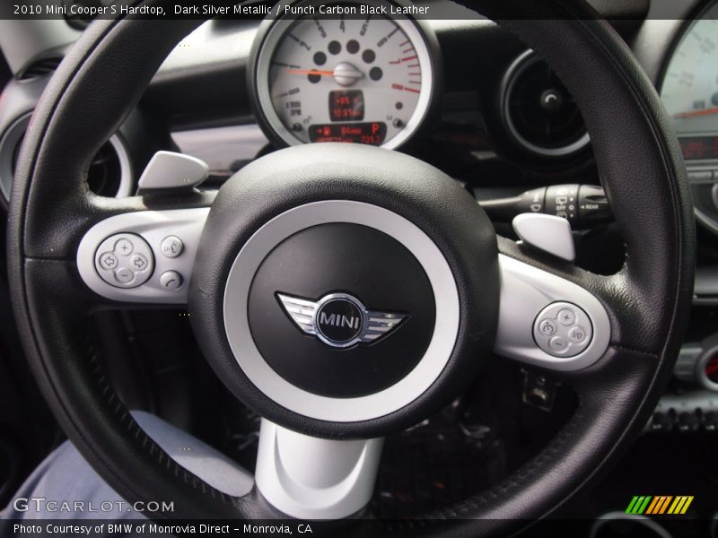 Dark Silver Metallic / Punch Carbon Black Leather 2010 Mini Cooper S Hardtop