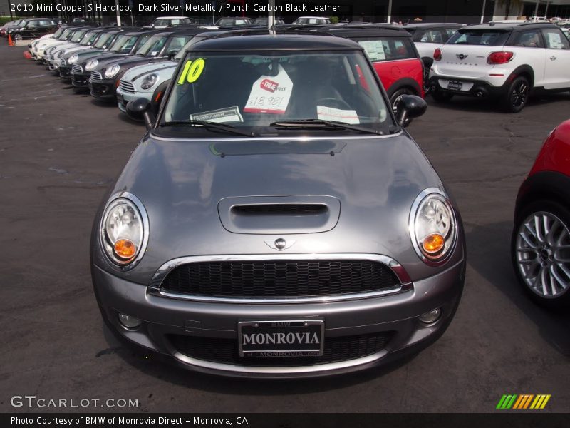 Dark Silver Metallic / Punch Carbon Black Leather 2010 Mini Cooper S Hardtop