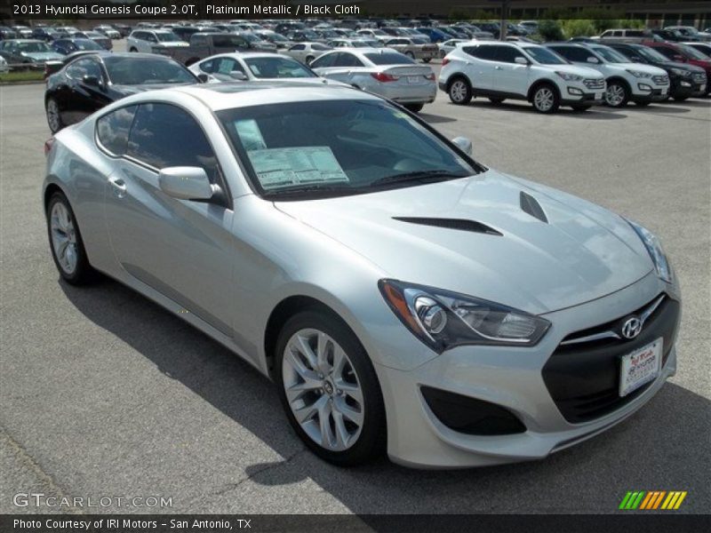 Platinum Metallic / Black Cloth 2013 Hyundai Genesis Coupe 2.0T