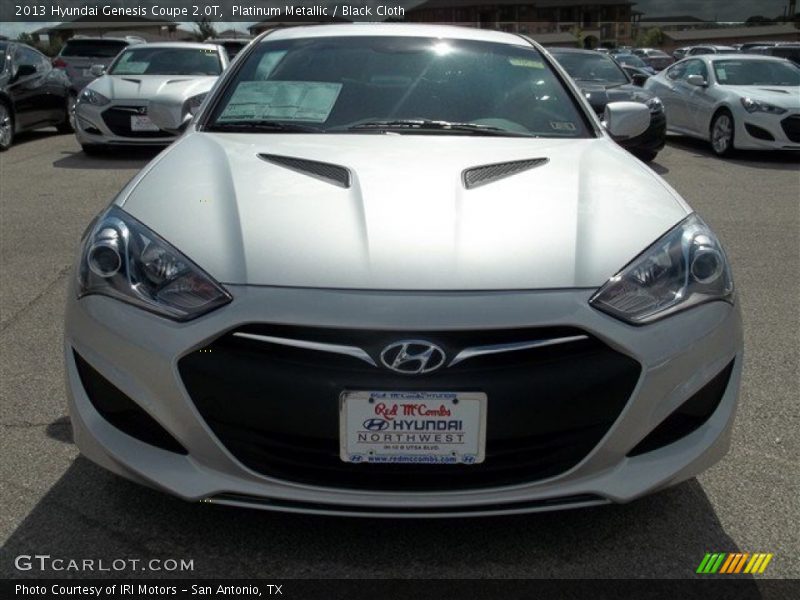 Platinum Metallic / Black Cloth 2013 Hyundai Genesis Coupe 2.0T