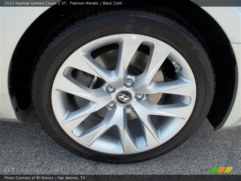 Platinum Metallic / Black Cloth 2013 Hyundai Genesis Coupe 2.0T