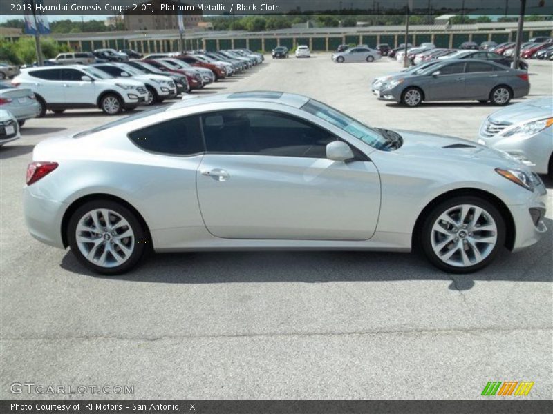 Platinum Metallic / Black Cloth 2013 Hyundai Genesis Coupe 2.0T