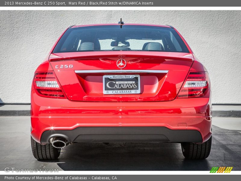 Mars Red / Black/Red Stitch w/DINAMICA Inserts 2013 Mercedes-Benz C 250 Sport