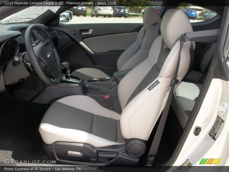 Platinum Metallic / Black Cloth 2013 Hyundai Genesis Coupe 2.0T