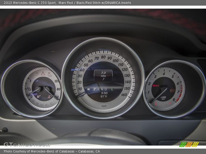 Mars Red / Black/Red Stitch w/DINAMICA Inserts 2013 Mercedes-Benz C 250 Sport