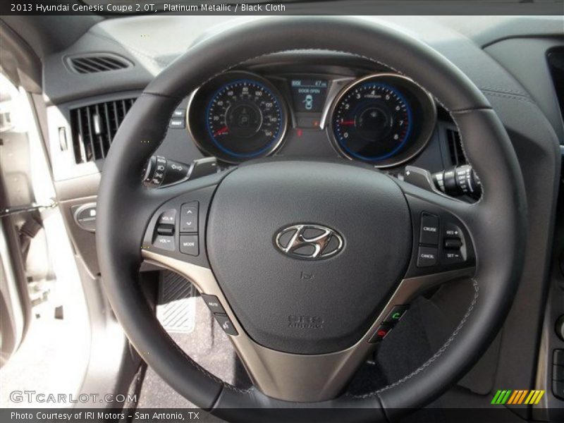 Platinum Metallic / Black Cloth 2013 Hyundai Genesis Coupe 2.0T