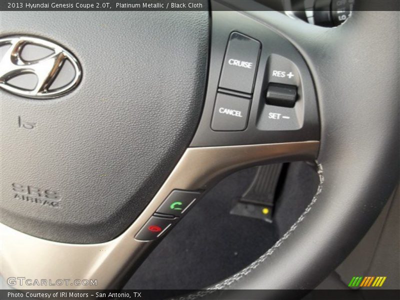 Platinum Metallic / Black Cloth 2013 Hyundai Genesis Coupe 2.0T