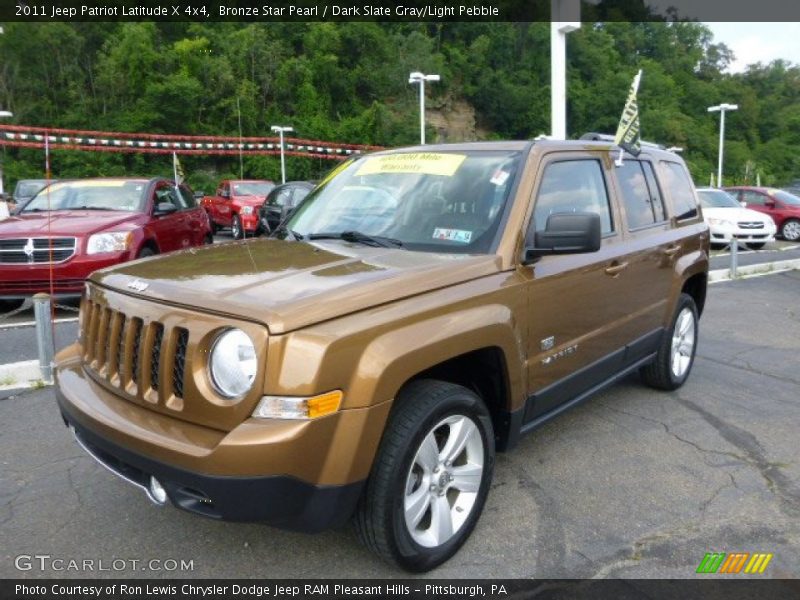Bronze Star Pearl / Dark Slate Gray/Light Pebble 2011 Jeep Patriot Latitude X 4x4