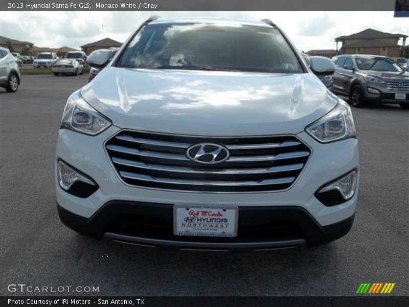 Monaco White / Gray 2013 Hyundai Santa Fe GLS