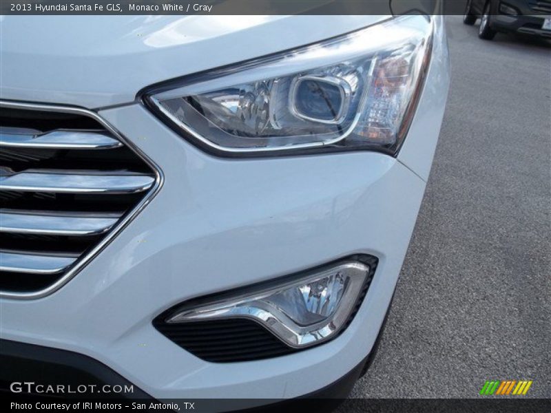 Monaco White / Gray 2013 Hyundai Santa Fe GLS