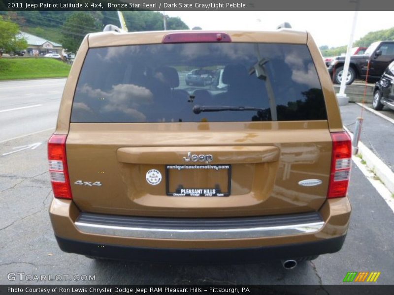 Bronze Star Pearl / Dark Slate Gray/Light Pebble 2011 Jeep Patriot Latitude X 4x4