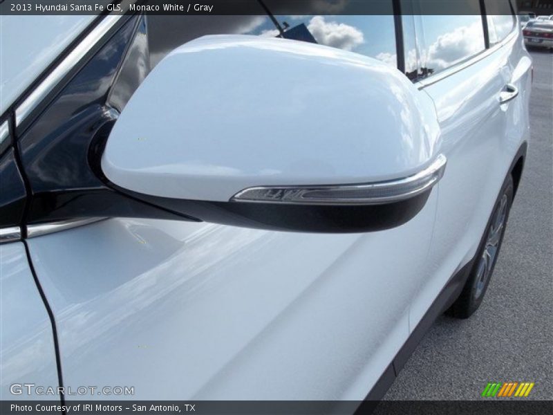 Monaco White / Gray 2013 Hyundai Santa Fe GLS