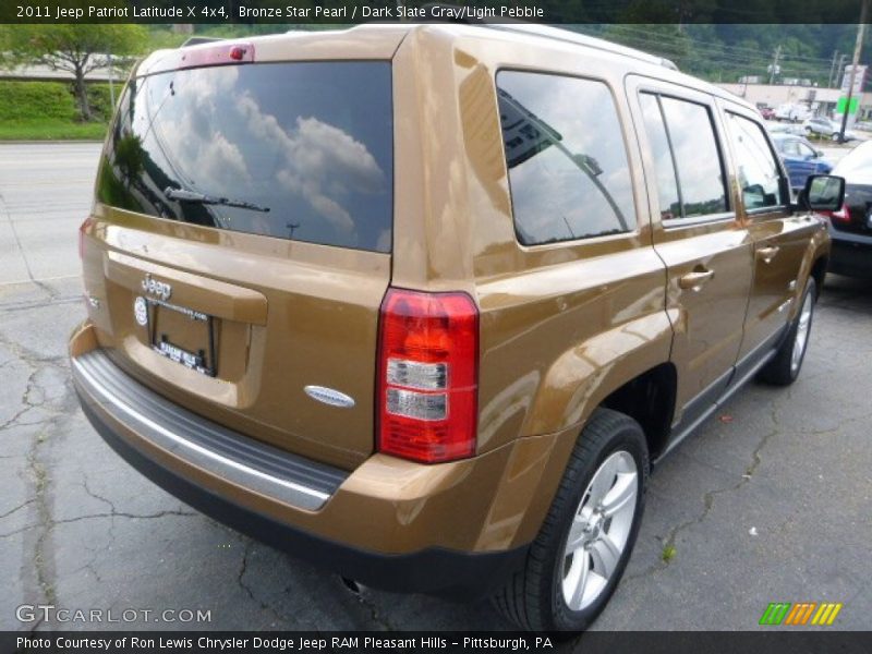 Bronze Star Pearl / Dark Slate Gray/Light Pebble 2011 Jeep Patriot Latitude X 4x4
