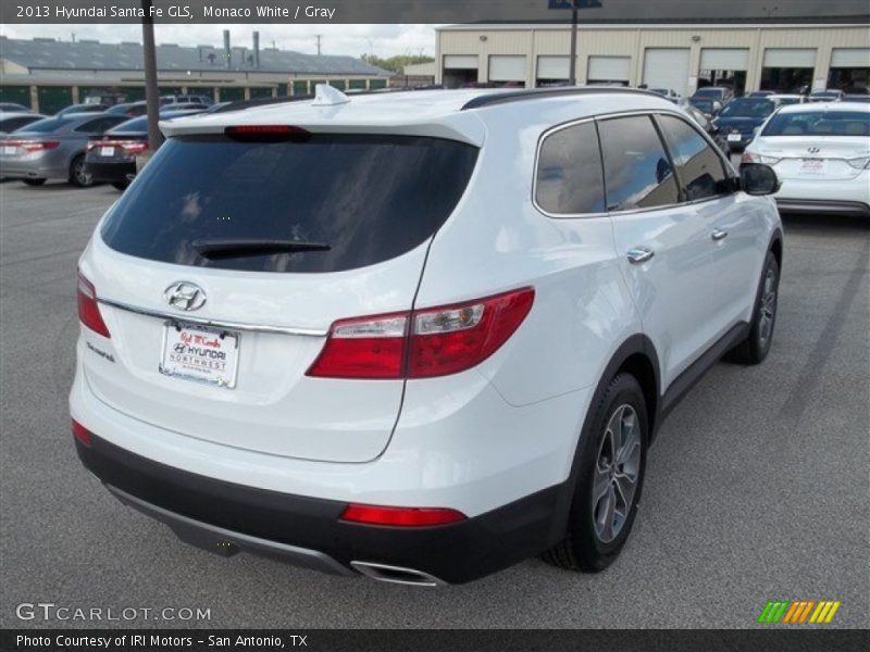 Monaco White / Gray 2013 Hyundai Santa Fe GLS