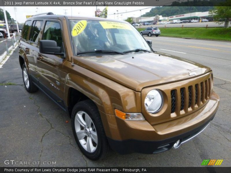 Bronze Star Pearl / Dark Slate Gray/Light Pebble 2011 Jeep Patriot Latitude X 4x4