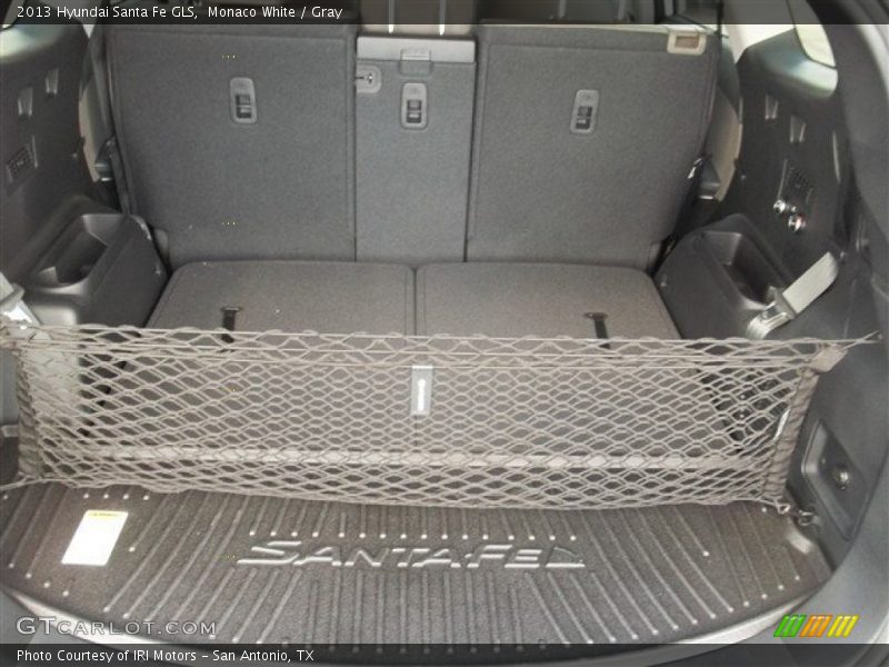 Monaco White / Gray 2013 Hyundai Santa Fe GLS