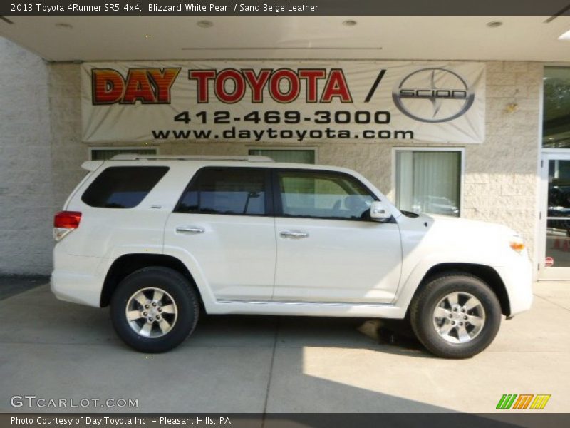Blizzard White Pearl / Sand Beige Leather 2013 Toyota 4Runner SR5 4x4