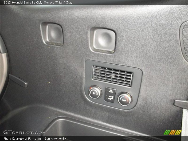 Monaco White / Gray 2013 Hyundai Santa Fe GLS