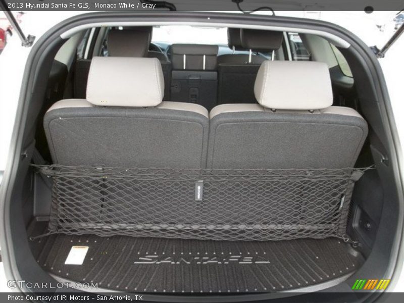 Monaco White / Gray 2013 Hyundai Santa Fe GLS