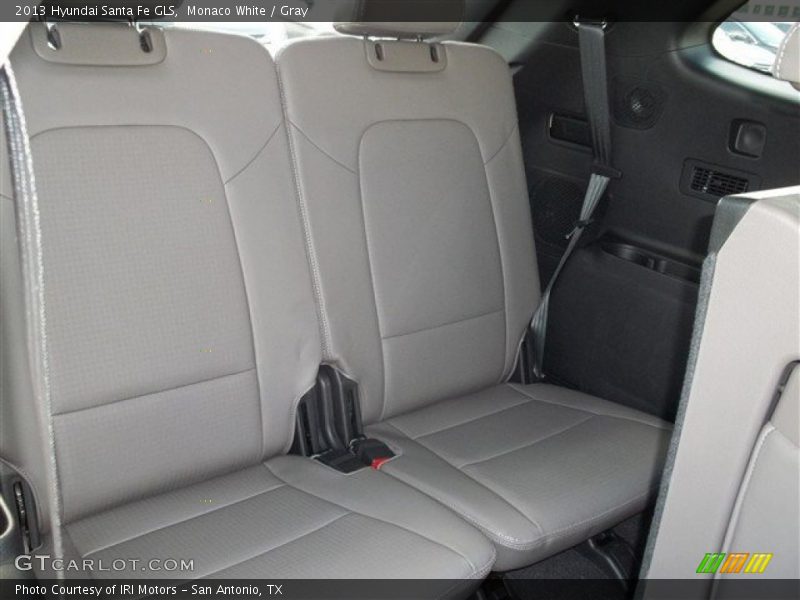 Monaco White / Gray 2013 Hyundai Santa Fe GLS
