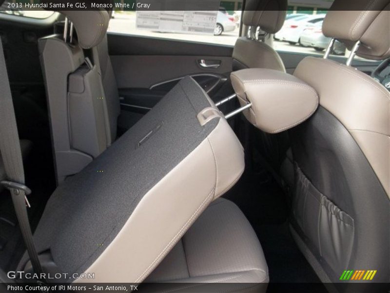 Monaco White / Gray 2013 Hyundai Santa Fe GLS