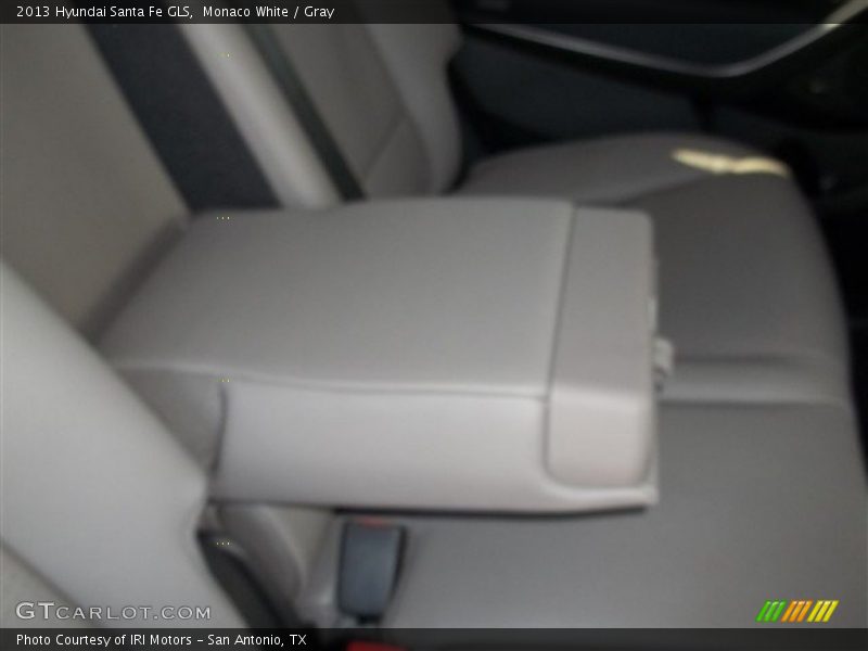 Monaco White / Gray 2013 Hyundai Santa Fe GLS