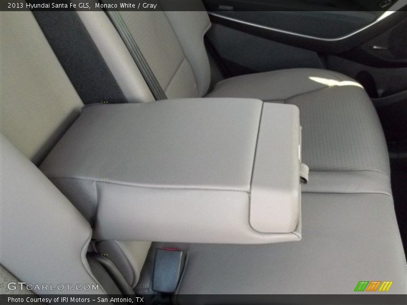 Monaco White / Gray 2013 Hyundai Santa Fe GLS