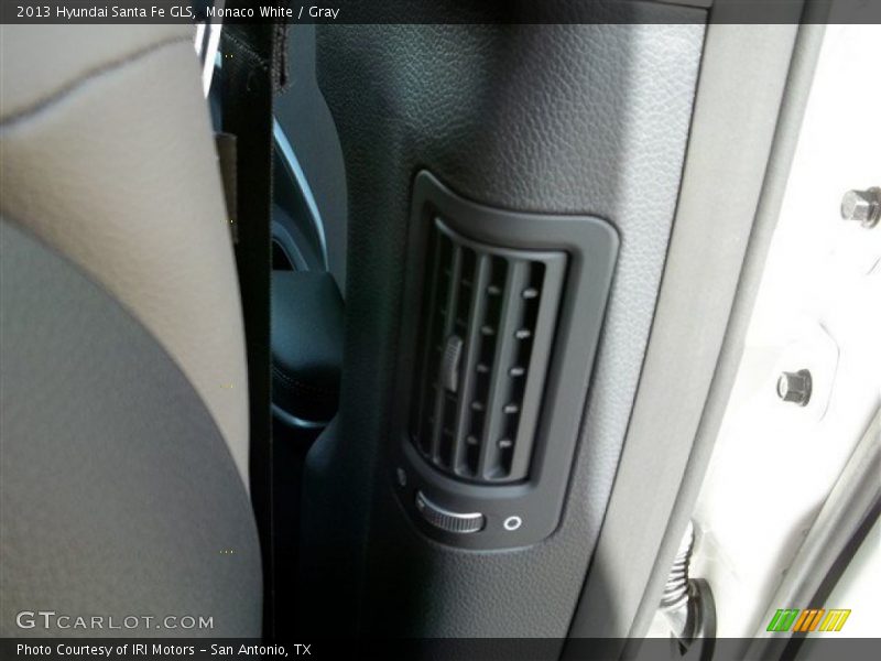 Monaco White / Gray 2013 Hyundai Santa Fe GLS