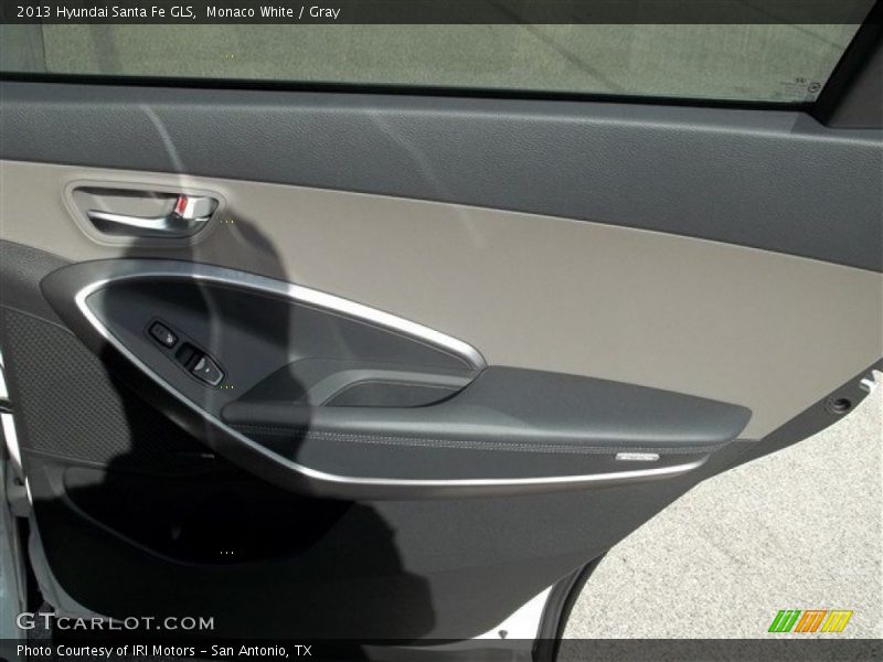 Monaco White / Gray 2013 Hyundai Santa Fe GLS
