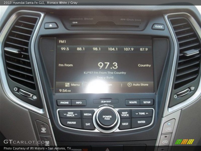 Monaco White / Gray 2013 Hyundai Santa Fe GLS