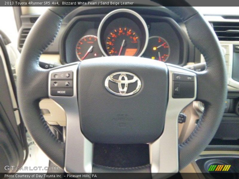 Blizzard White Pearl / Sand Beige Leather 2013 Toyota 4Runner SR5 4x4